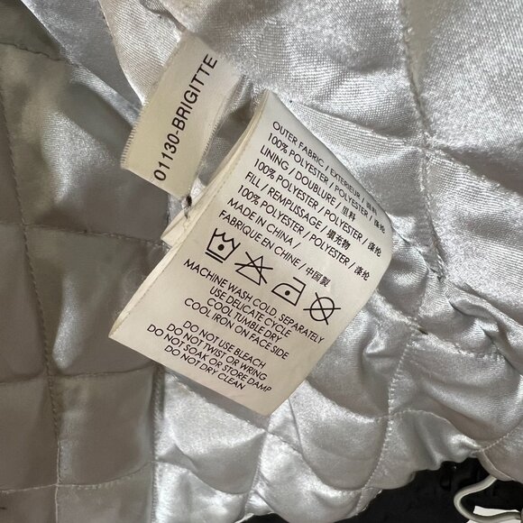 FERA Ski Parka Jacket black sz 16 thermolite insulation rhinestone trim - Picture 4 of 13